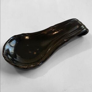 Brown Ceramic Serveware Spoon Rest